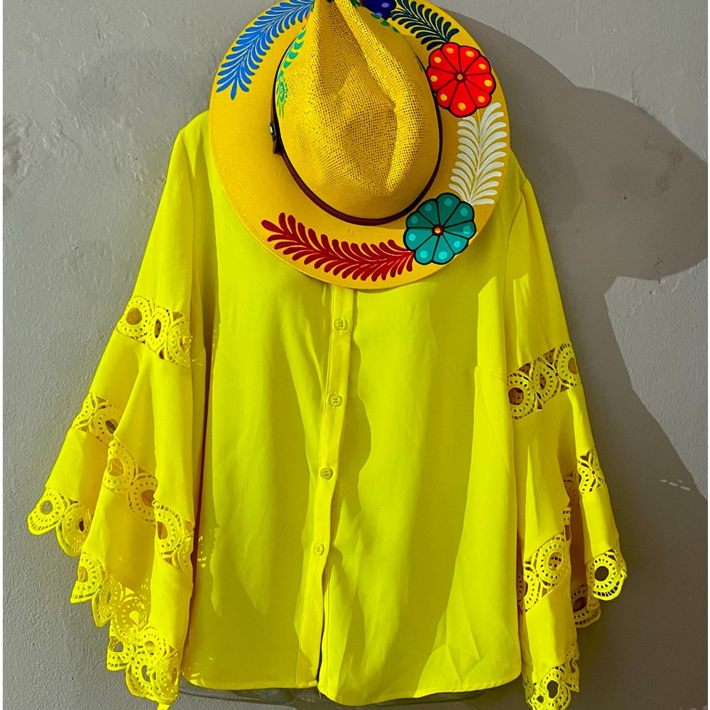 Woman’s Beauty Yellow Blouse
